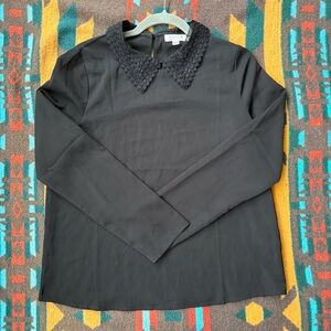 Black Top with Lace Detail, size small, excellent condition, Molly bracken